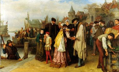 Emigration-of-the-Huguenots---1566-by-Jan-Antoon-Neuhuys